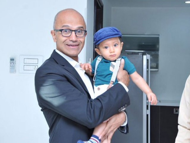 Microsoft-CEO-satya-nadella-babu-grandson-devansh-niharonline